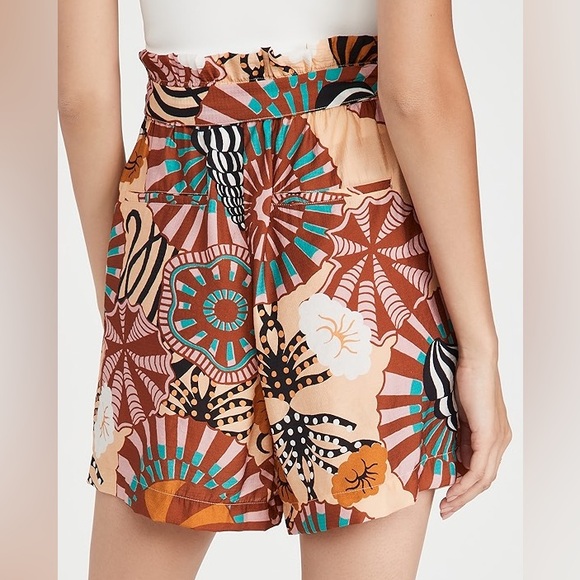 Scotch & Soda Sun Ray Viscose High Waisted Printed Shorts - Picture 2 of 8